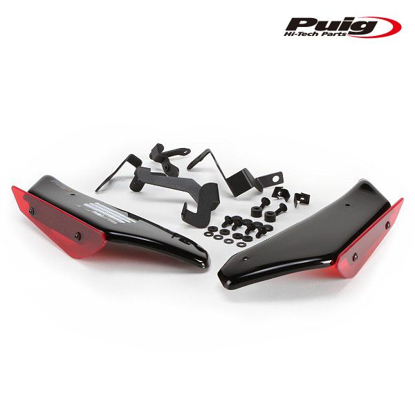 Puig 9729R SIDE SPOILER WINGLET [RED] HONDA CBR1000RR FIREBLADE/SP/SP2 (17-19) プーチ サイドスポイラー ウイングレット ダウンフォース
