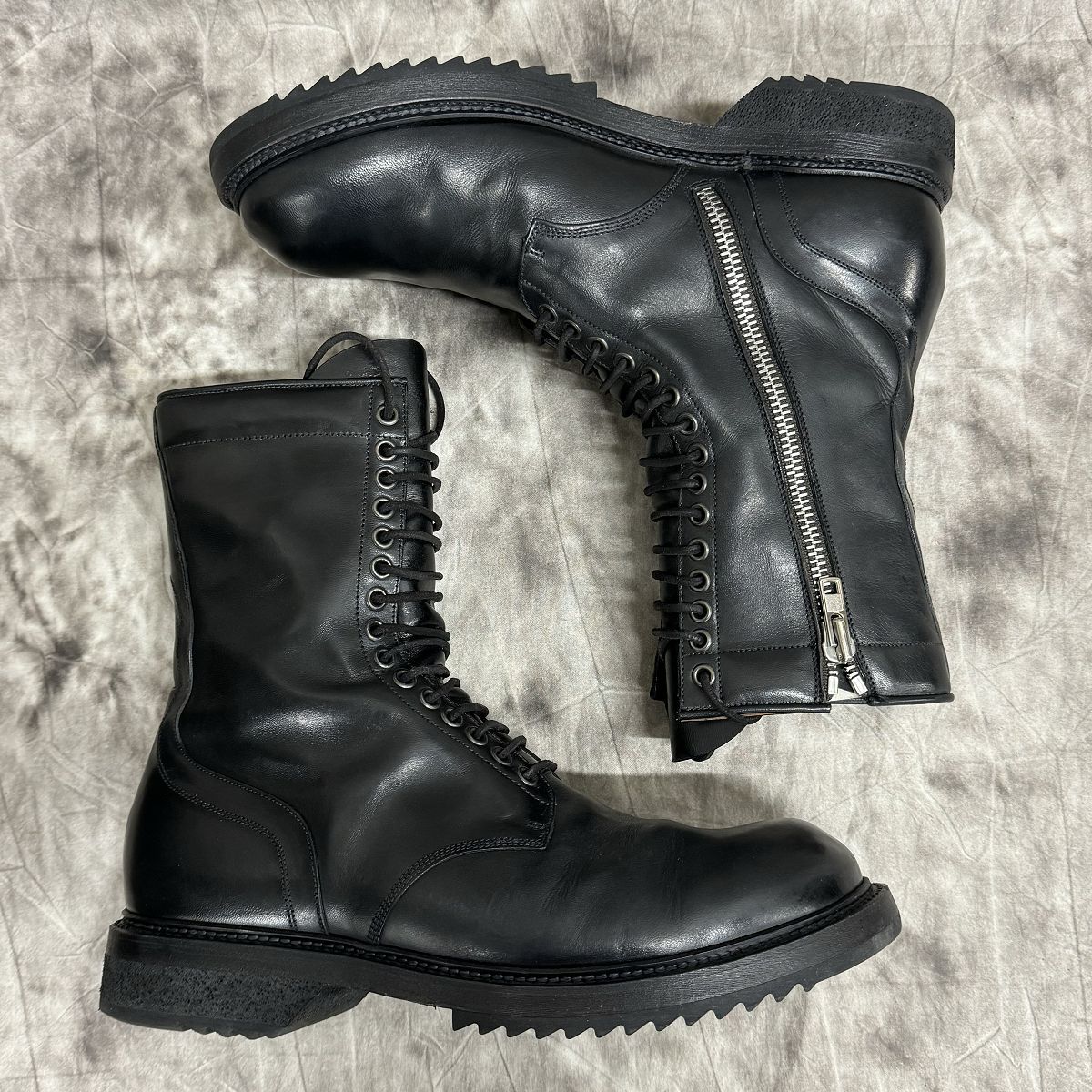 Rick Owens/リックオウエンス Low Army Boot レースアップ コンバットブーツ RU15F7856LCL/43