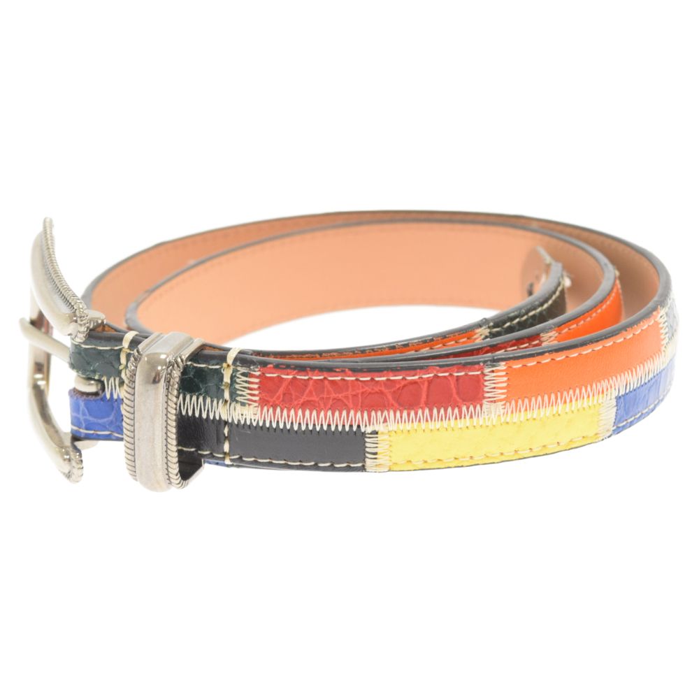 SUPREME (シュプリーム) 21SS Patchwork Ranger Belt Red/Yellow パッチワーク レンジャー ベルト  レッド/イエロー S-M - メルカリ