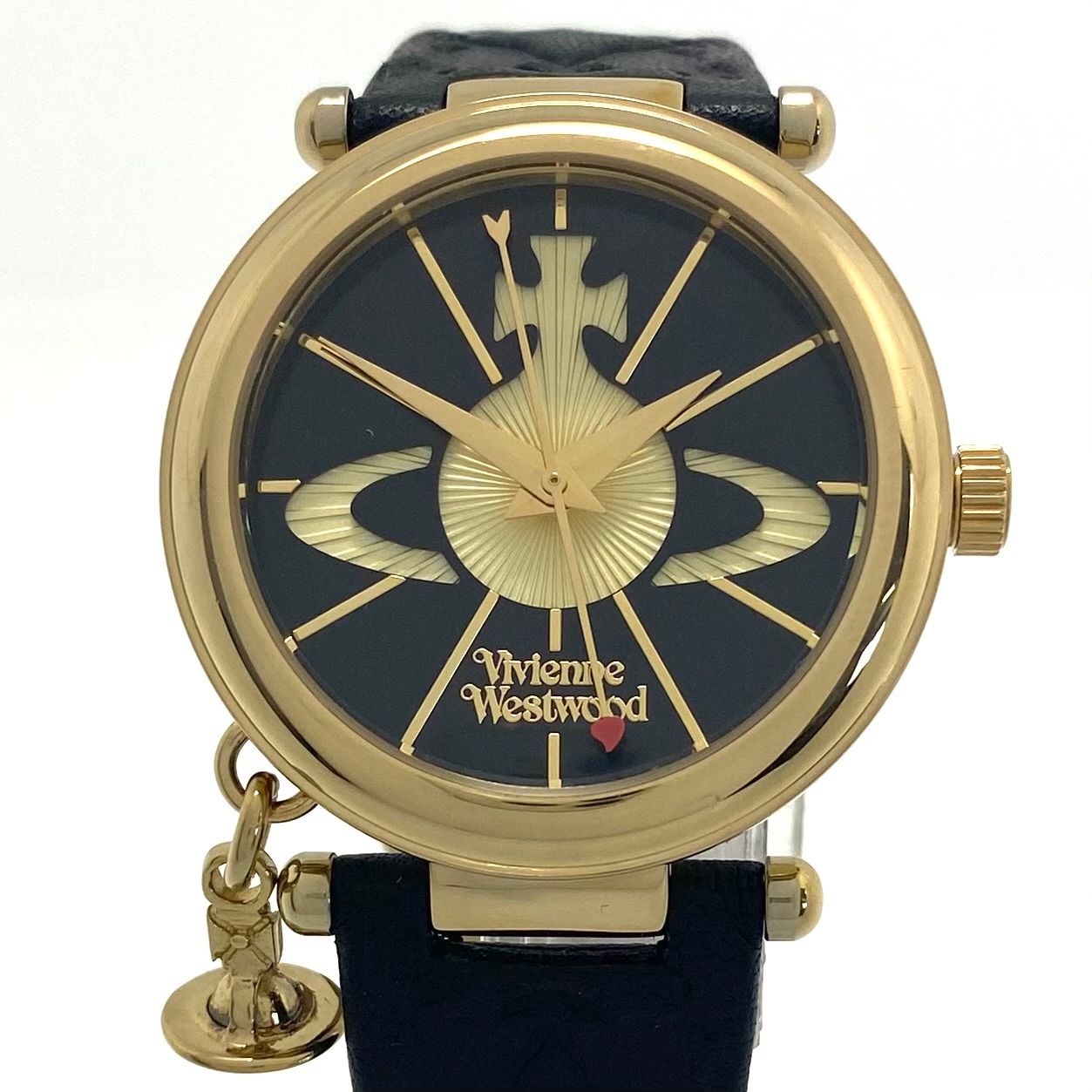Vivienne Westwood プレーン 黒 ゴールドオーブ 【公式通販】