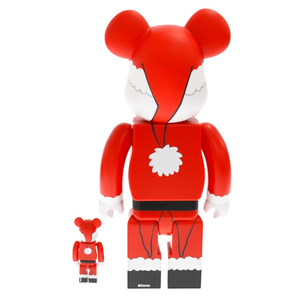 MEDICOM TOY - MEDICOM TOY メディコムトイ BE@RBRICK SANTA JACK 100%/400% ベアブリック サンタジャック ナイトメアー ビフォア クリスマス フィギュア レッド BE@RBRICK The Nightmare Before Christmas Jack Skellington
