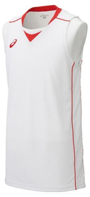 asics アシックス GAMESHIRT ホワイトxレッド 160 XB1355 123 | スポーツ用品 スポーツ 運動 グッズ ツール アクセサリー 雑貨 小物 人気 おすすめ 使いやすい バスケットボール 衣類 レディース メン