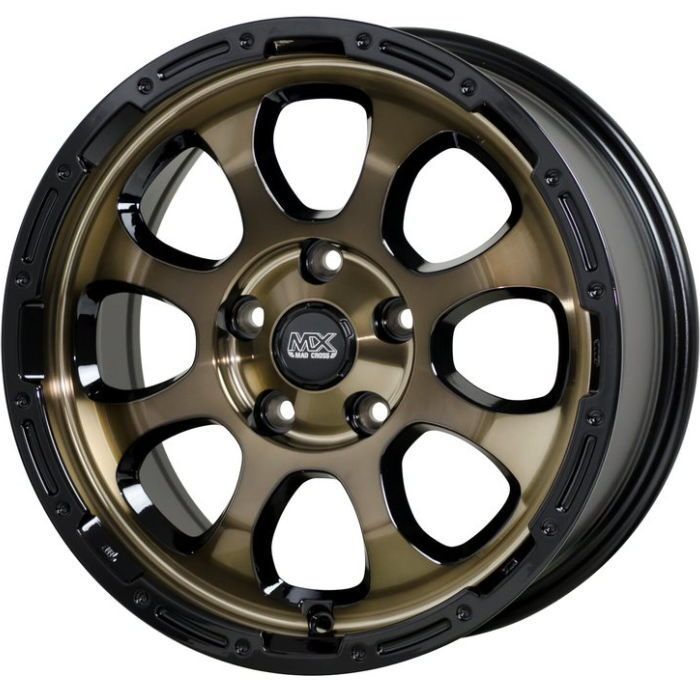 ホイール4本セット MAD CROSS GRACE ブロンズクリア 17インチ 7J 45 5H-114.3