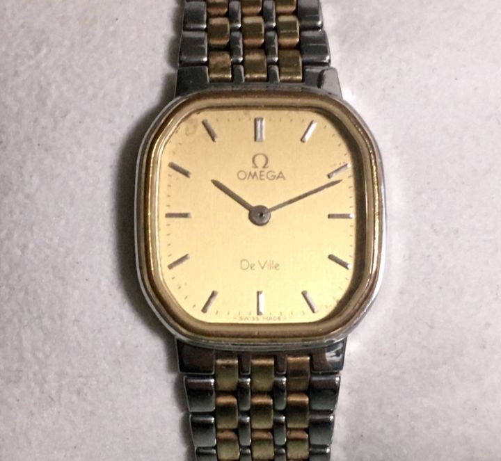 ☆稼動品☆OMEGA オメガ Ω/De Ville デビル☆プッシュ式リューズ 