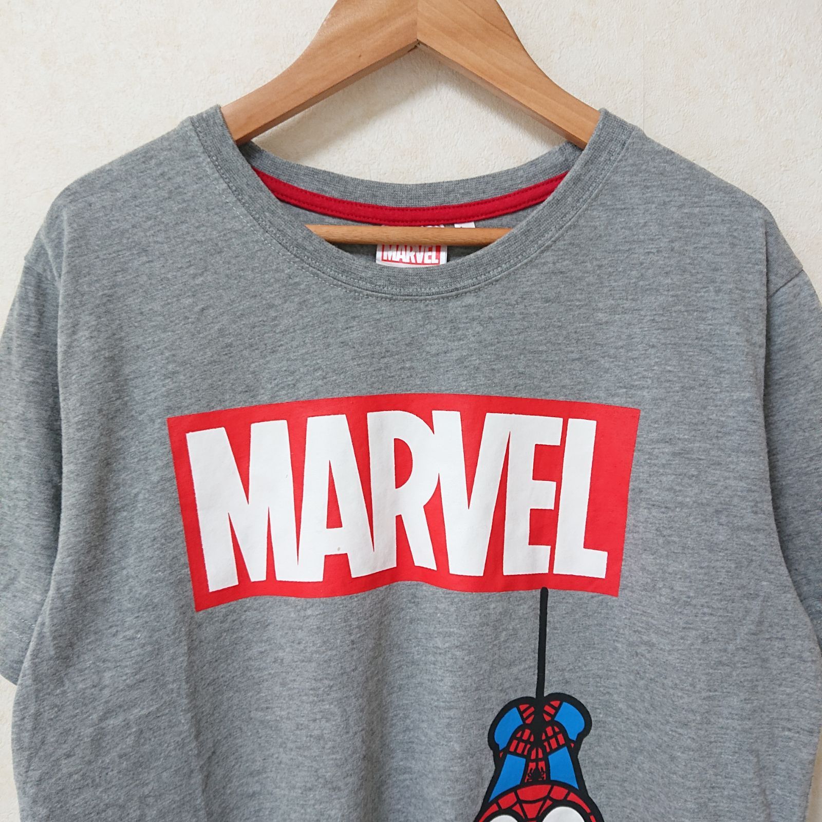 w^)b MARVEL マーベル 半袖 Tシャツ カットソー トップス 丸首