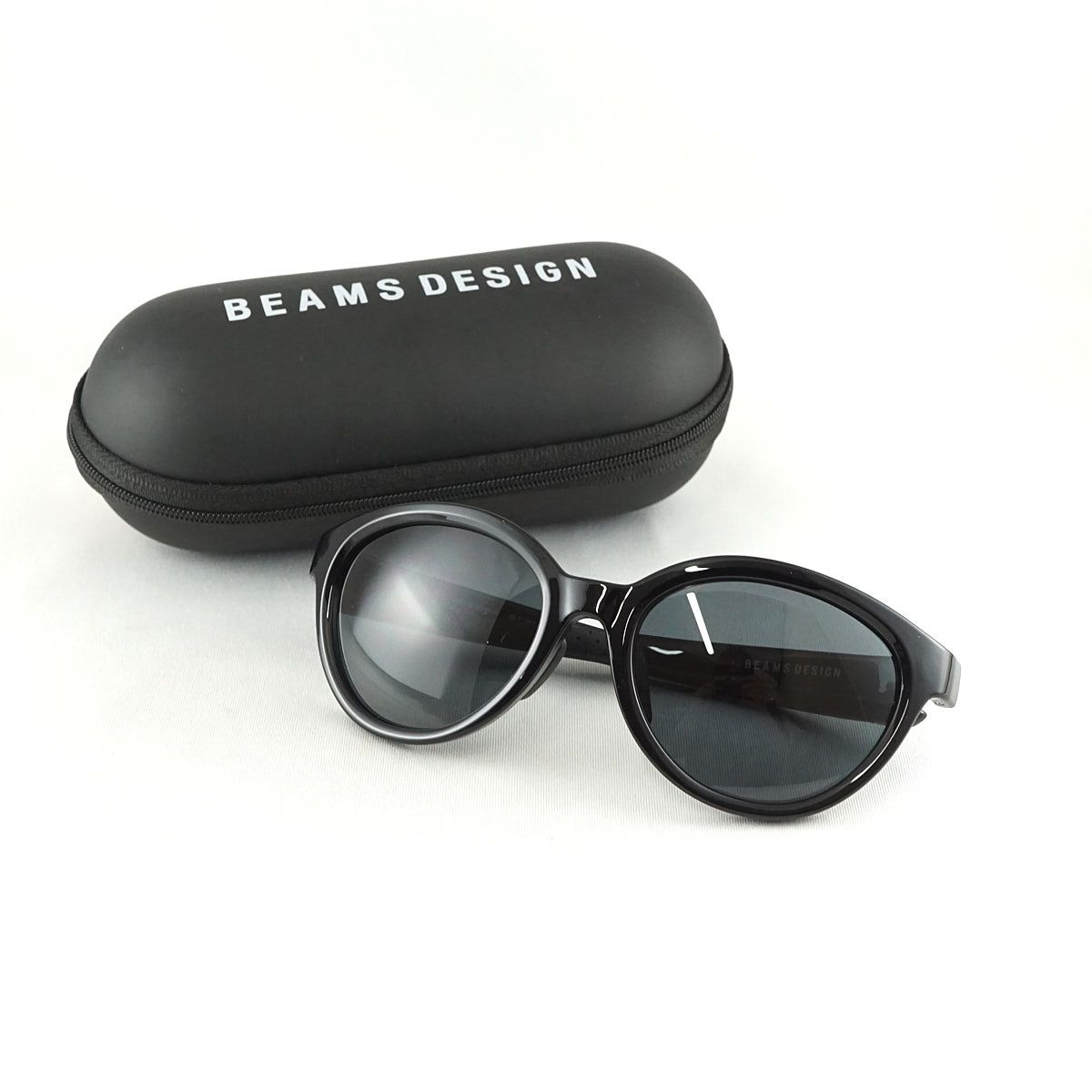 BEAMS NEW. サングラス サングラス BEAMS DESIGNxJINS URF-24S-222 USED美品 ブラック