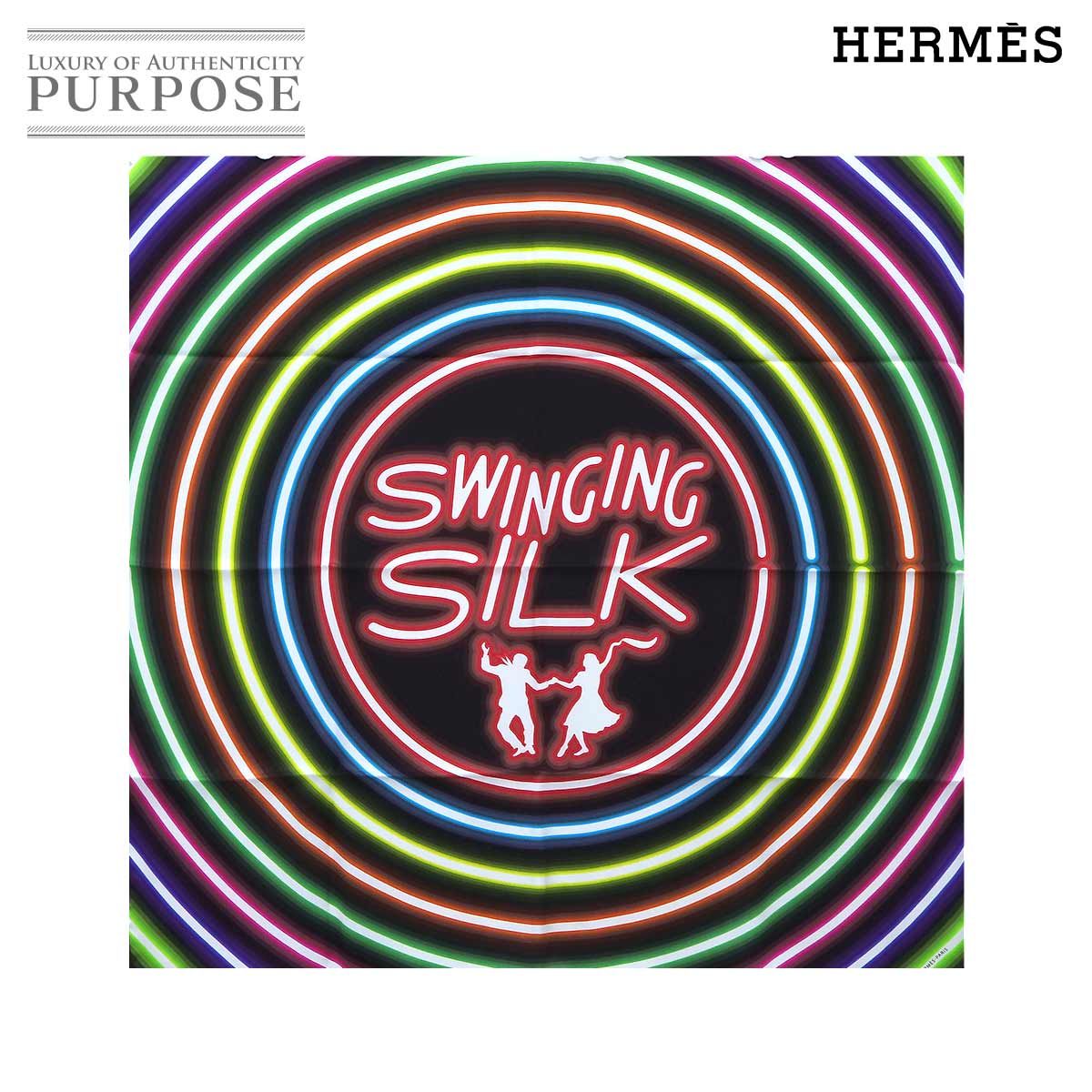 未使用 展示品 エルメス HERMES カレ 70 スカーフ SWINGING SILK