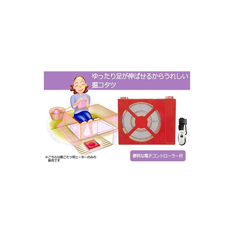 山善 掘りこたつ用 取替ヒーターユニット 600W 速暖ヒーター YMD-606R 1