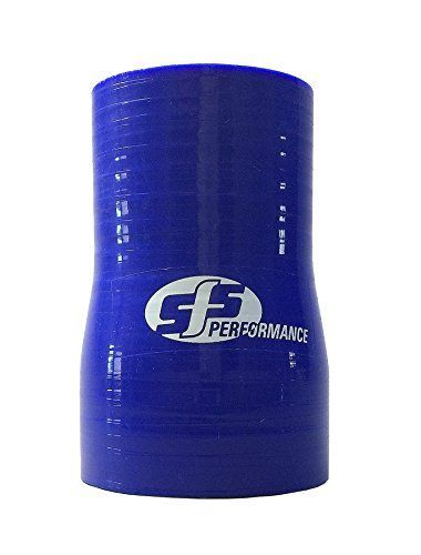 内径65-60mm 全長100mm_ブルー SFS異径シリコンホース レデューサーホース 内径65φ-60φ ブルー SR65-60BL
