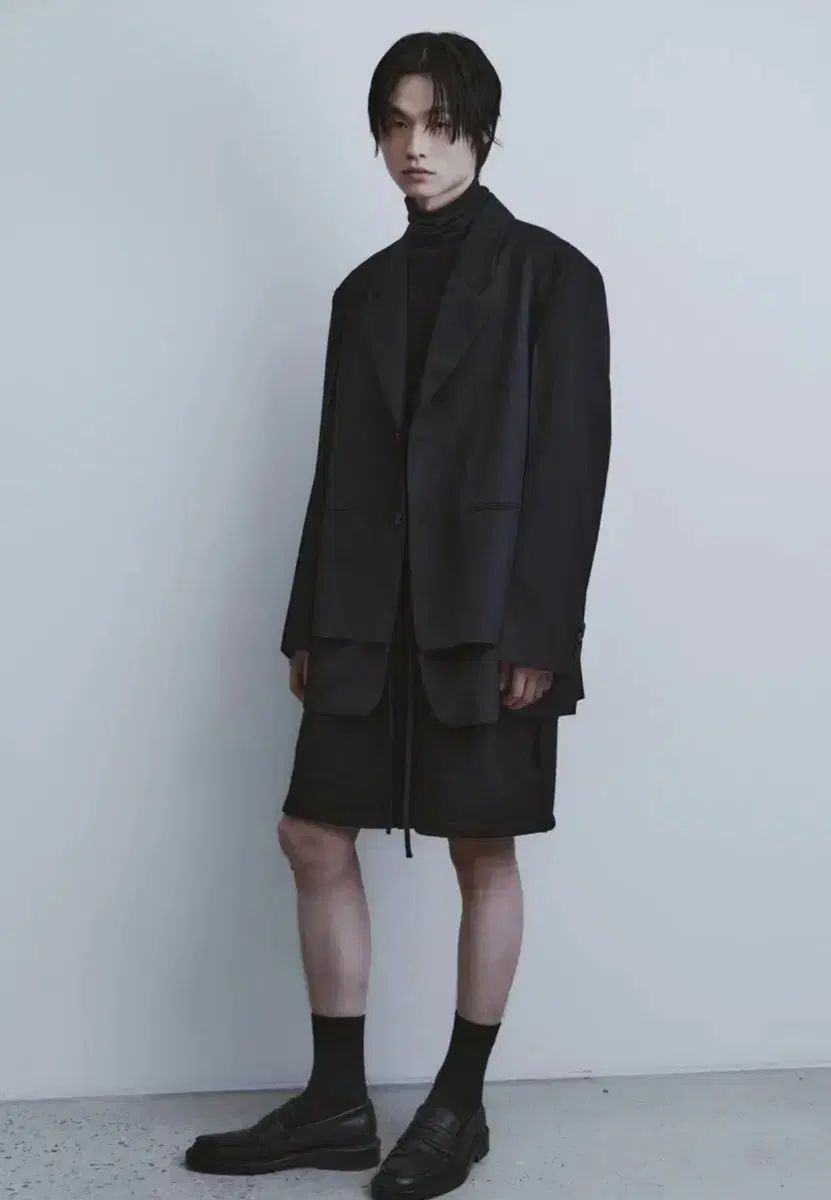 XL youth ユース youth レイヤード テーラード ジャケット 黒