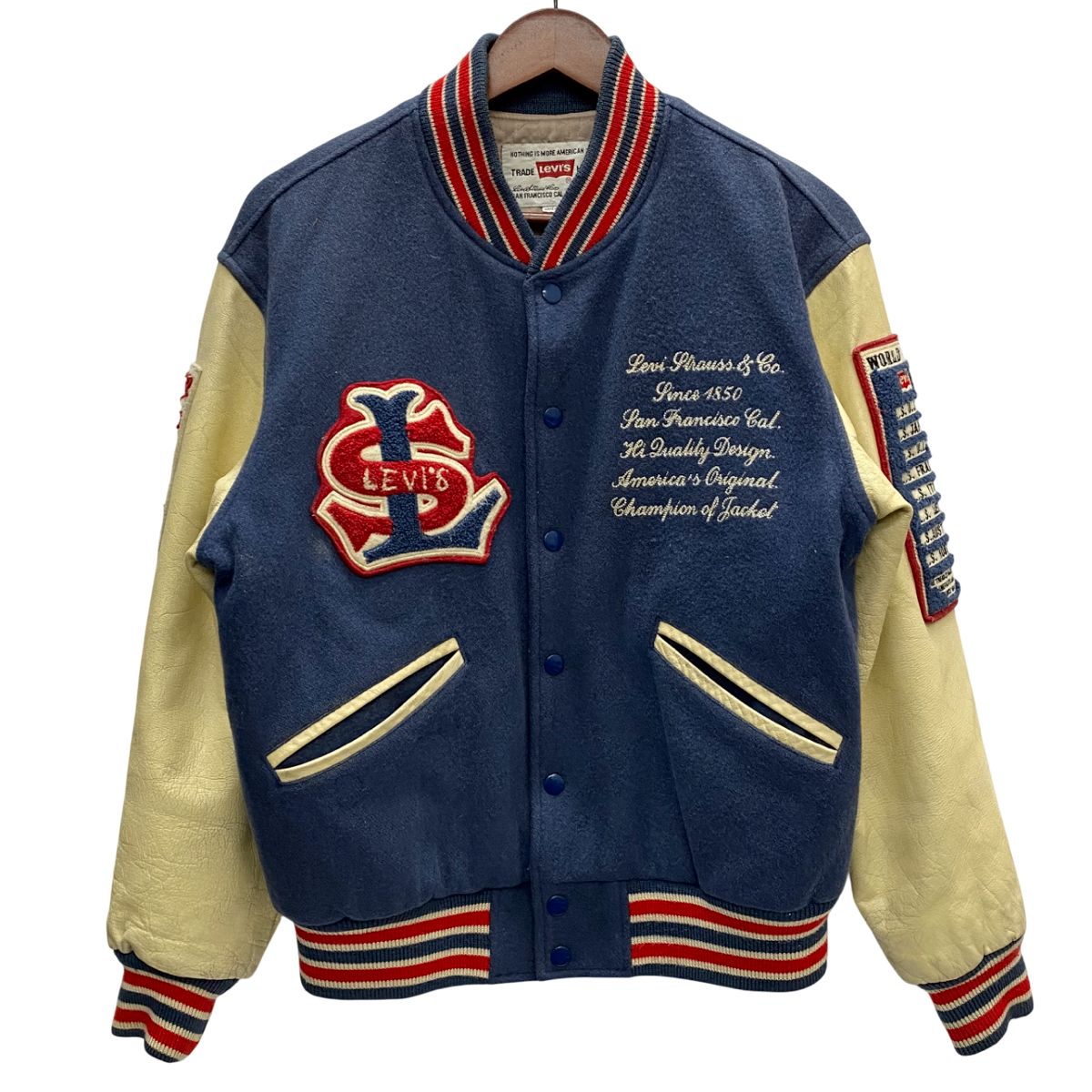 リーバイス Levi's 90's varsity jacket レザー スタジャン