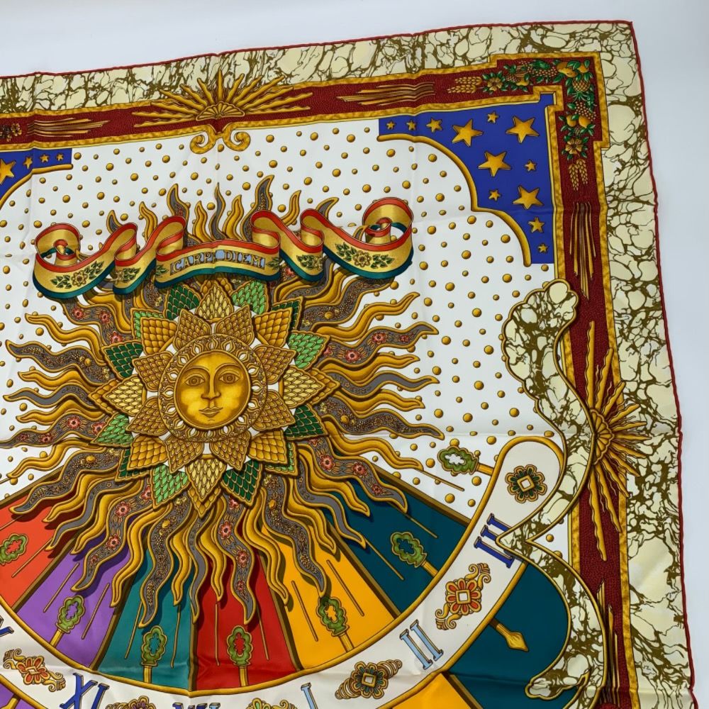 極美品 HERMES エルメス スカーフ カレ90 CARPE DIEM 今日一日を楽しむ