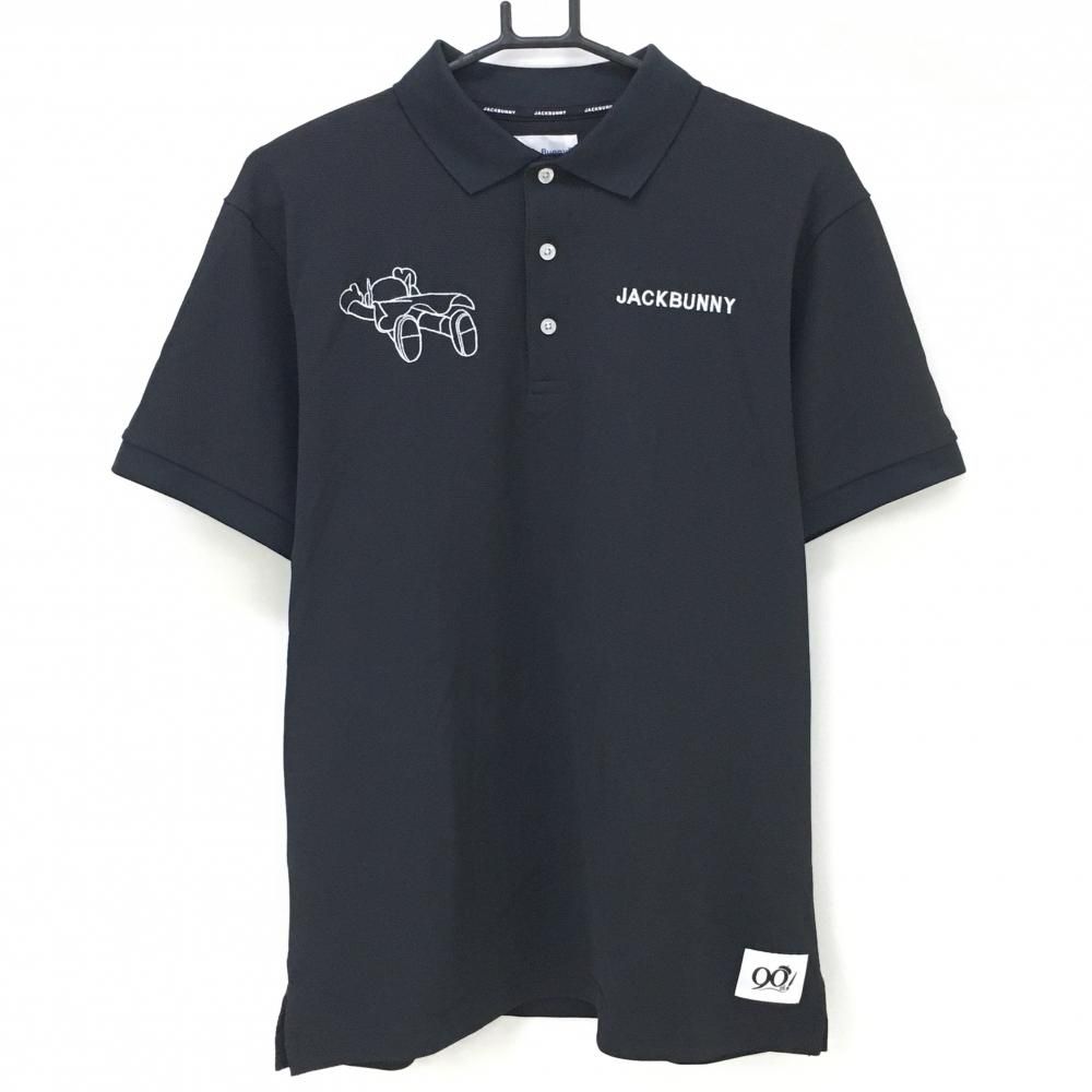 超美品】ジャックバニー×パーマン 半袖ポロシャツ 黒×白