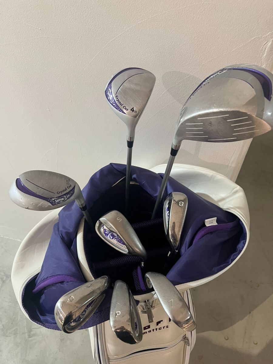 Crystal cat ゴルフセット 良い ONOFFバッグ付き リンクス ゴルフ