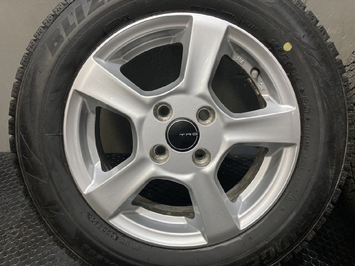 ブリヂストン スタッドレスタイヤ（ホイール付き）165.70R14.810 アクア