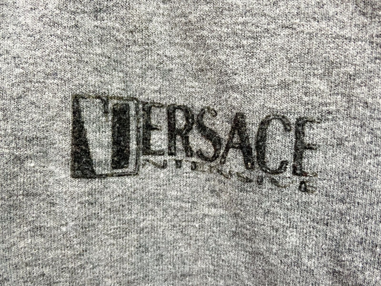 90s VERSACE ジオメトリックセーター ハーフジップ 派手 ヴェルサーチ 90s VERSACE ジオメトリックセーター ハーフジップ 派手