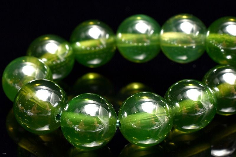 １点物 6条スター スターグリーンサファイア 合成コランダム 10mm ブレスレット パワーストーン 天然石 _MB116