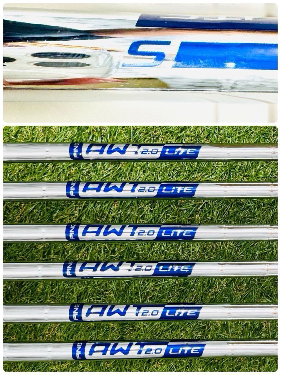 良品】初心者推奨 ピン G425 青ドット メンズアイアンセット 6本 S