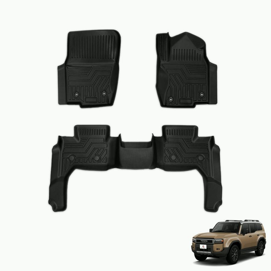 3D フロアマット ランクル 250 7人乗り ランドクルーザー250 ラゲッジ 分離 一体 汚れ防止 傷防止 耐水 トヨタ シェアスタイル パーツ