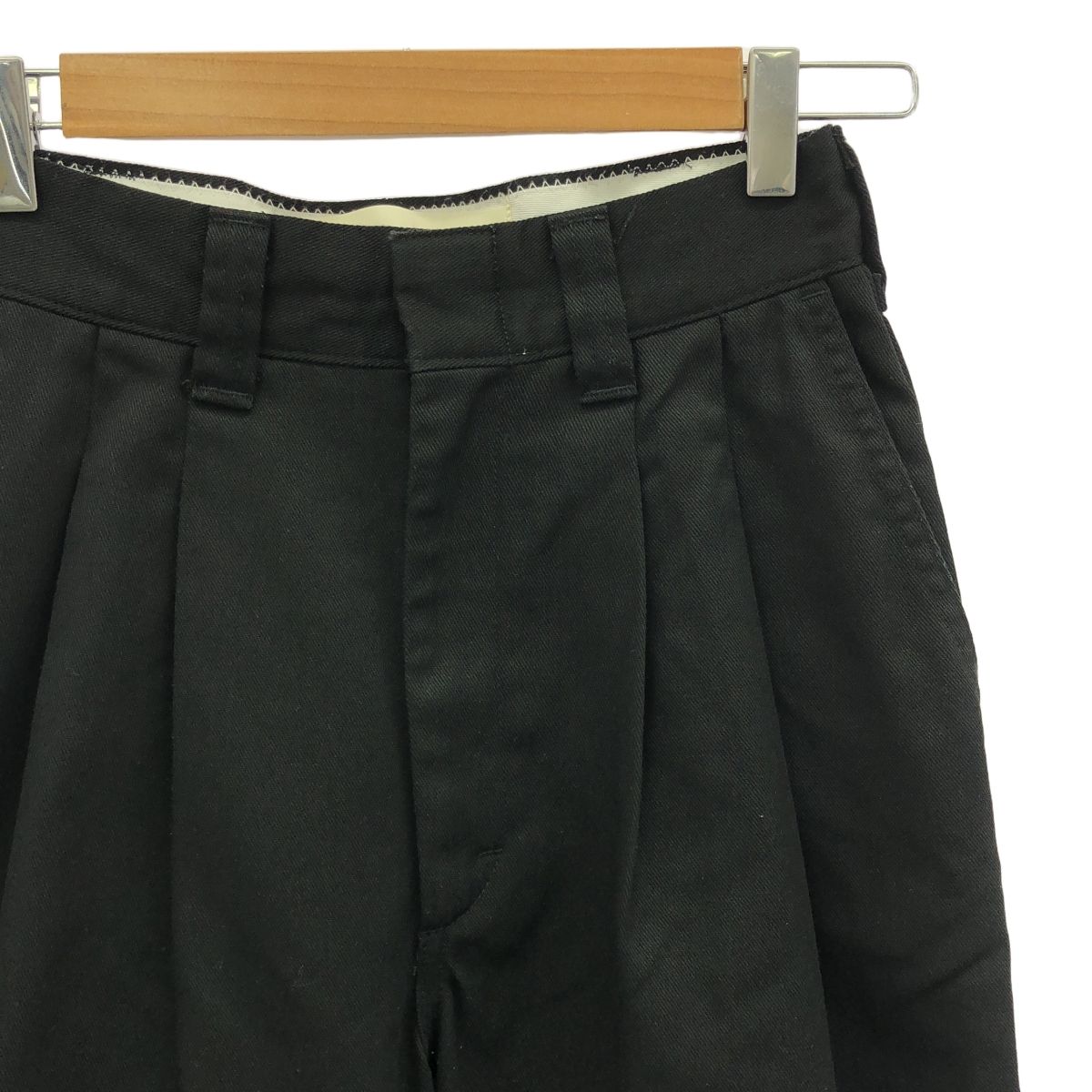 THE SHINZONE ブラック tomboy pants32 The Shinzone Tomboy Women's Wide Slacks 32 Black Tuck Waist