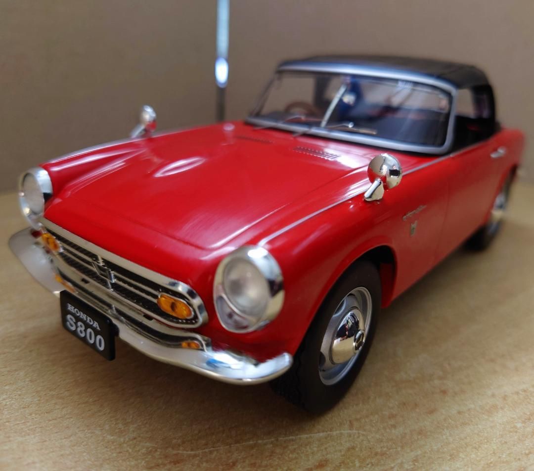 1/18ホンダS800 幌付 レッド FIRST製 ダイキャスト製ミニカー 1/18ホンダS800 幌付 レッド FIRST製 ダイキャスト製ミニカー