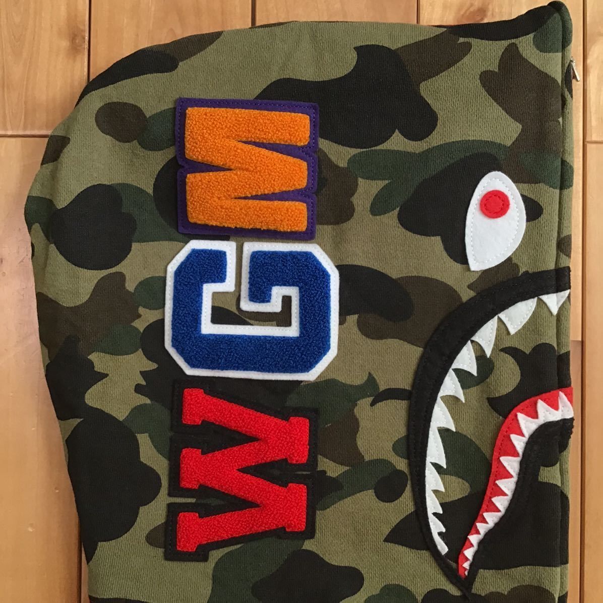 BAPE タイガー シャークパーカー shark ベイプ ape エイプ 迷彩