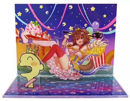  【中古】アクリルスタンド・アクリルパネル 戌神ころね 最凶天災☆アクリルジオラマスタンド 裏 ver. 「バーチャルYouTuber ホロライブ 戌神ころね 新衣装記念2021」 アクリルスタンド