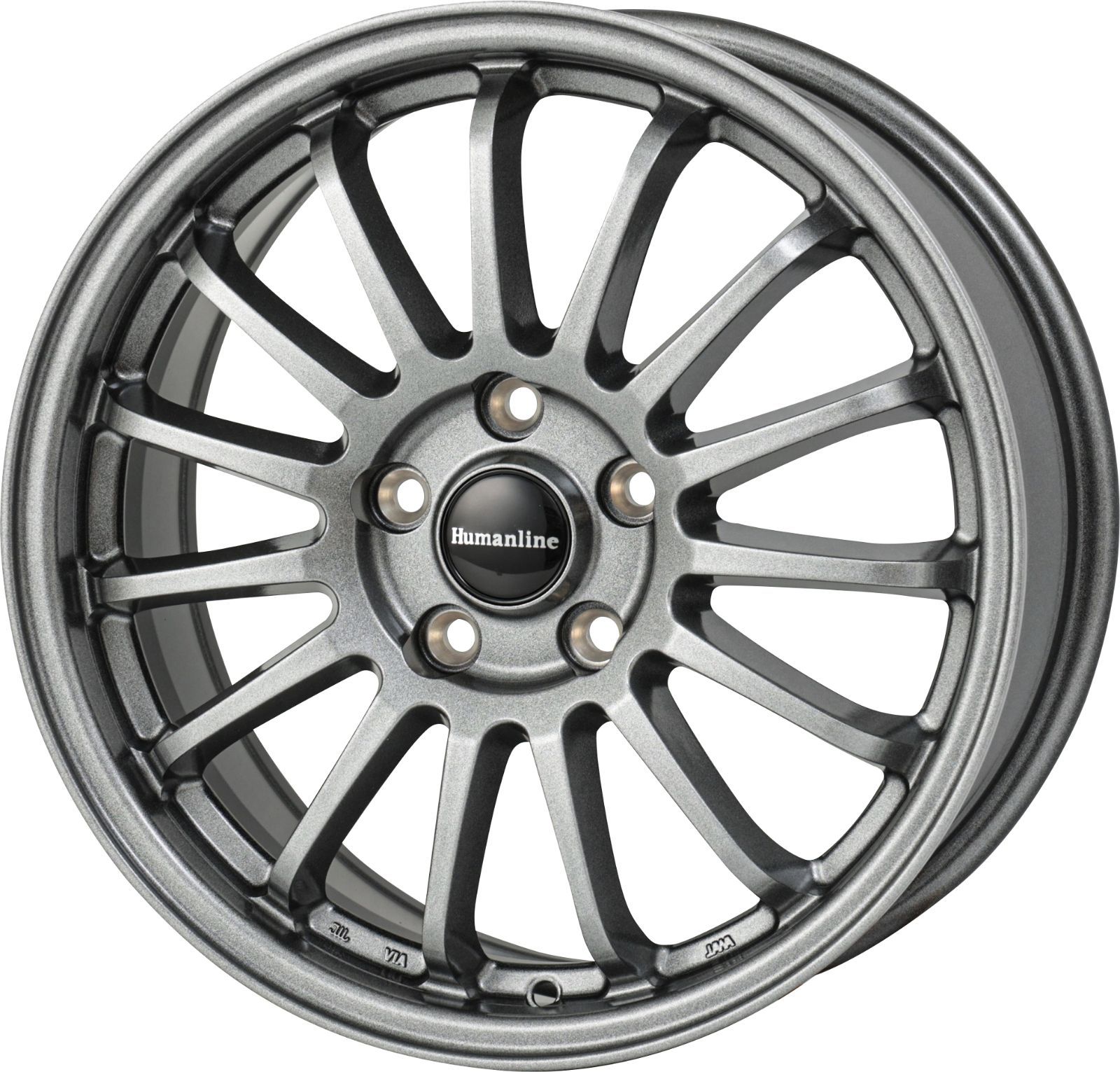 アルミホイール HF-15 6.5Jx16 48 5H114.3 4本 ●セレナ●CX-3●ビアンテ●エスティマ●オーリス●ティアナ●CR-Z●シビック●