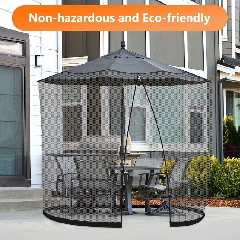 ネット ガーデンパラソル 用 パティオ 傘 用 おしゃれ かわいい アウトドア 庭 テラス 屋外 蚊帳 カバー バグ スクリーン 防虫 ネット Legq473