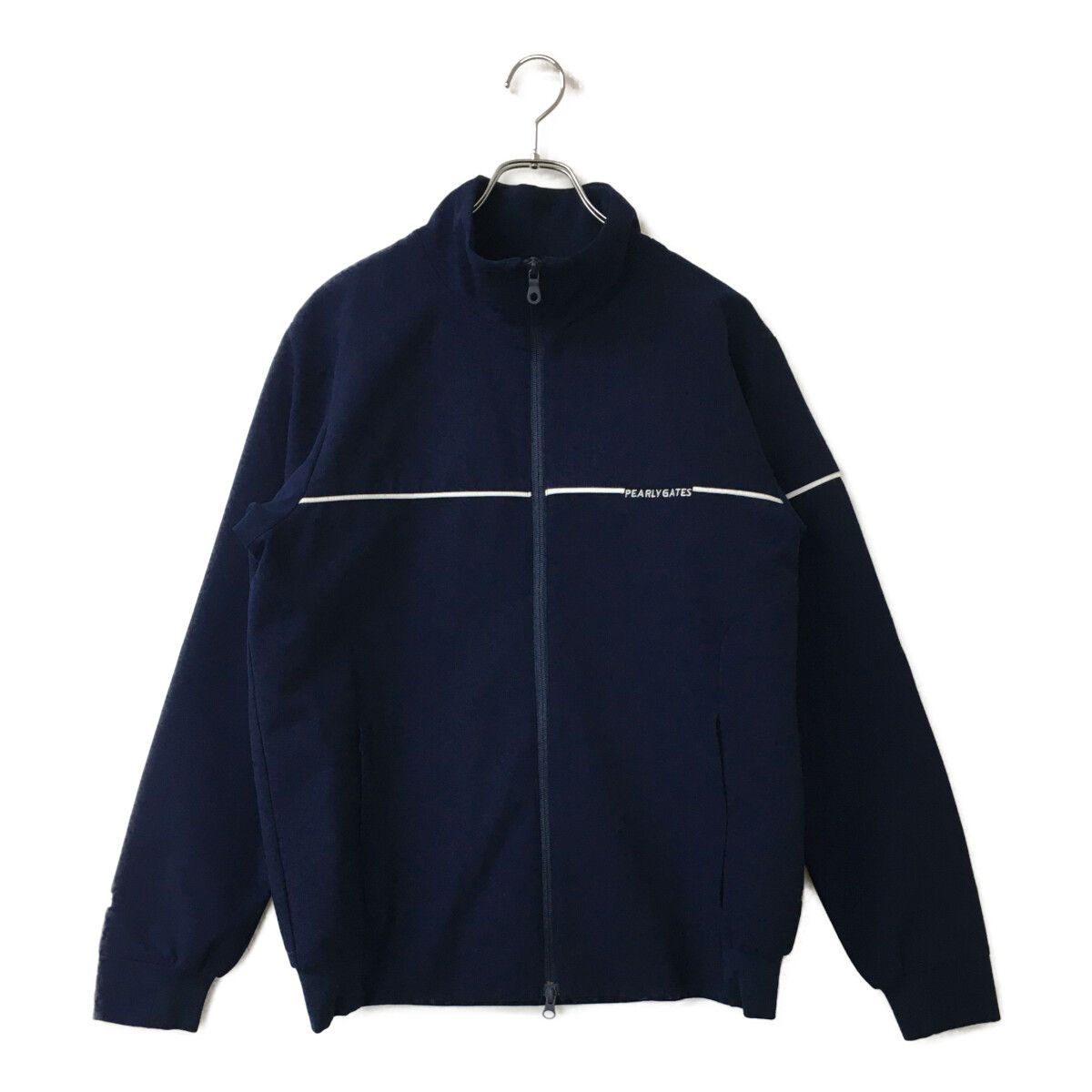 中古 メンズ パーリーゲイツ PEARLY GATES ブルゾン 5(L) 紺  ネイビー ダブルジップ 裏メッシュ
