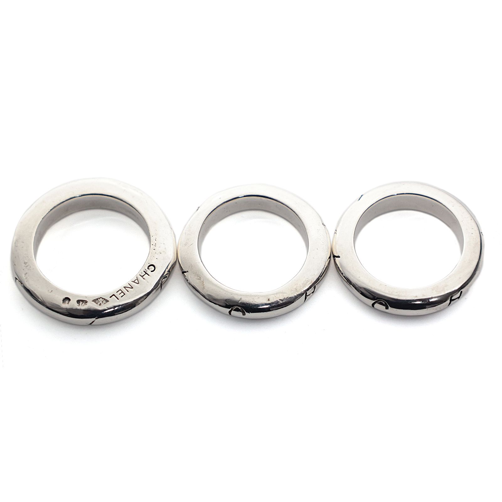 シャネル 3連リング シルバー925 メンズ リング 指輪 - メルカリ