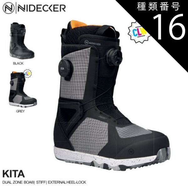種類16：Black/26.5 即出荷 スノーボードブーツ 23-24 NIDECKER