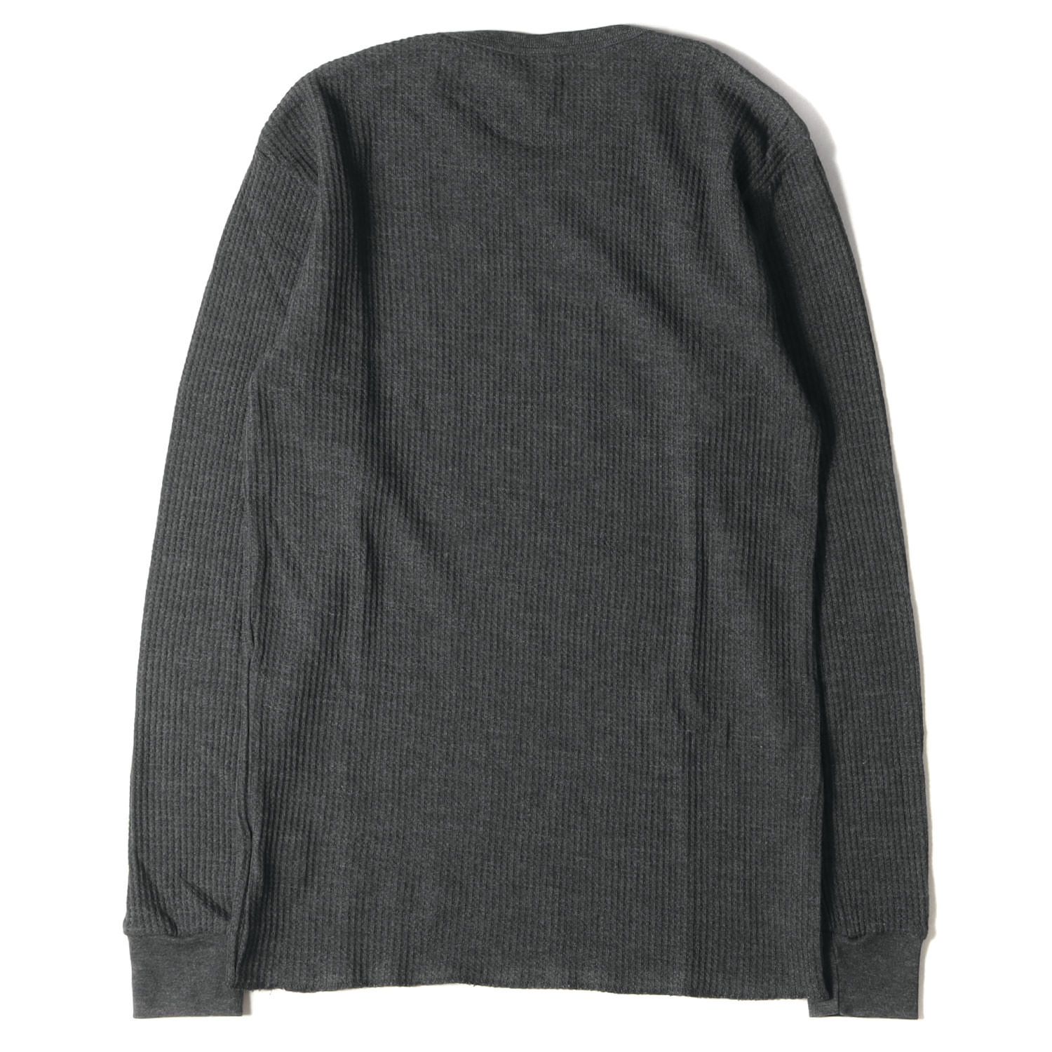 STUSSY□Basic ベーシックサーマル ロンT ロゴ オーバーサイズ感