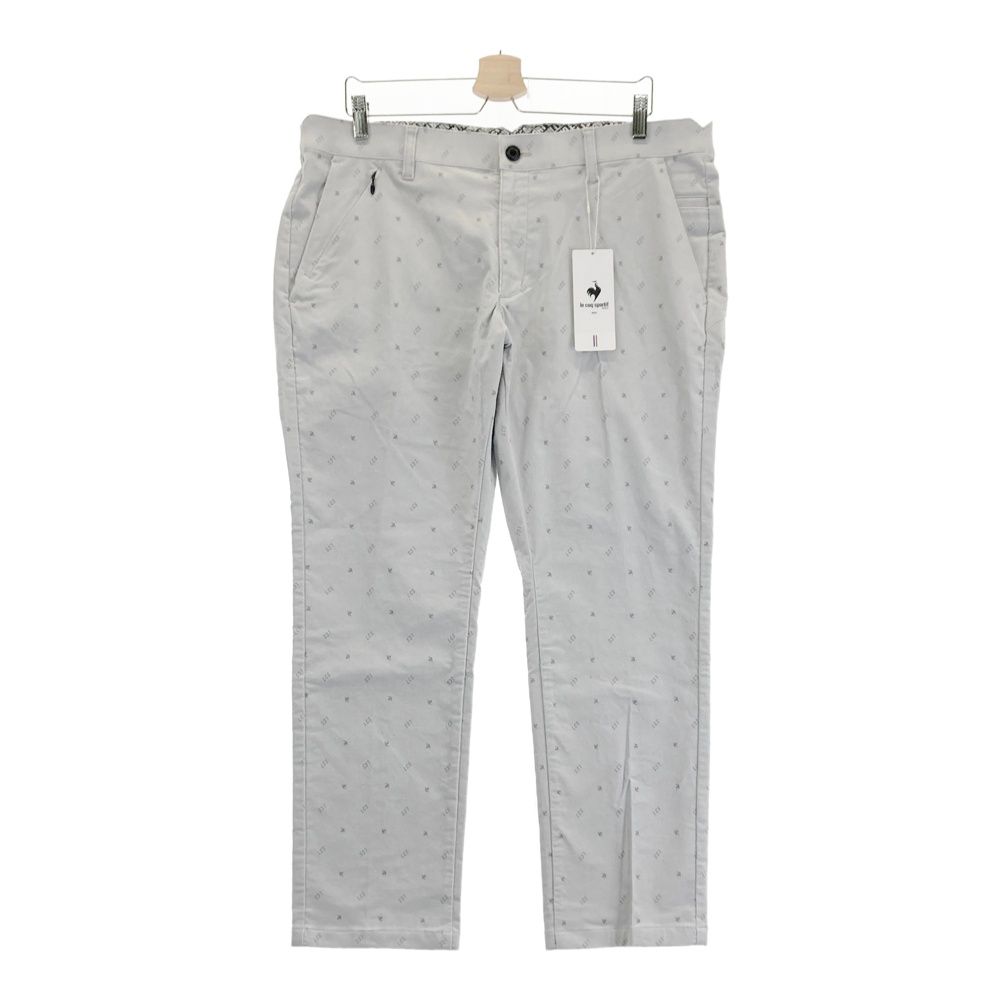 サイズ：96 LE COQ GOLF ルコックゴルフ  ストレッチロングパンツ ロゴ柄 グレー系 [240101483321] ゴルフウェア メンズ ストスト