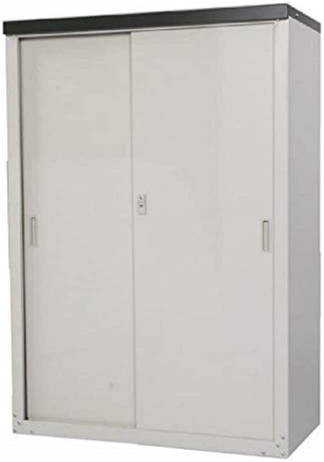 グリーンライフ GREEN LIFE 家庭用収納庫 幅89×奥行47×高132cm HS-132 ライトグレー