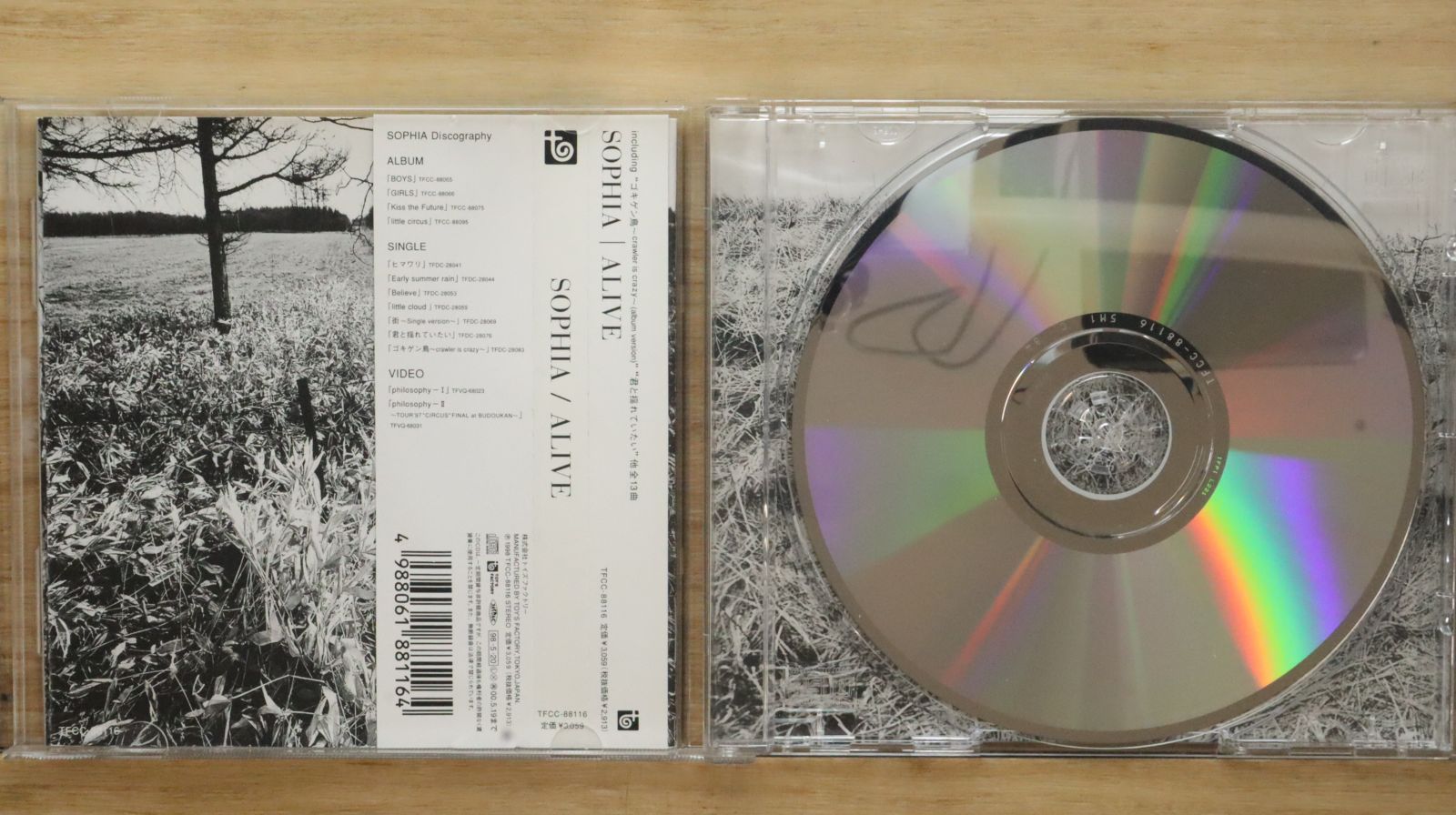 国内盤CD☆ソフィア/SOPHIA□ ALIVE 【TFCC88116/4988061881164