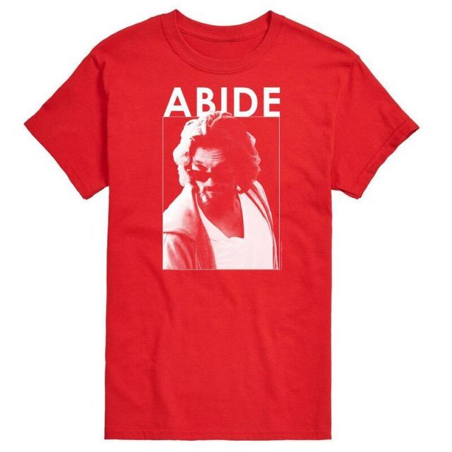 【送料無料】 ライセンス キャラクター メンズ Tシャツ トップス Big u0026 Tall The Big Lebowski Abide Tee Red
