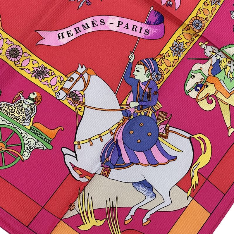 エルメス HERMES スカーフ カレ90 Fantaisies indiennes 眩惑のインド