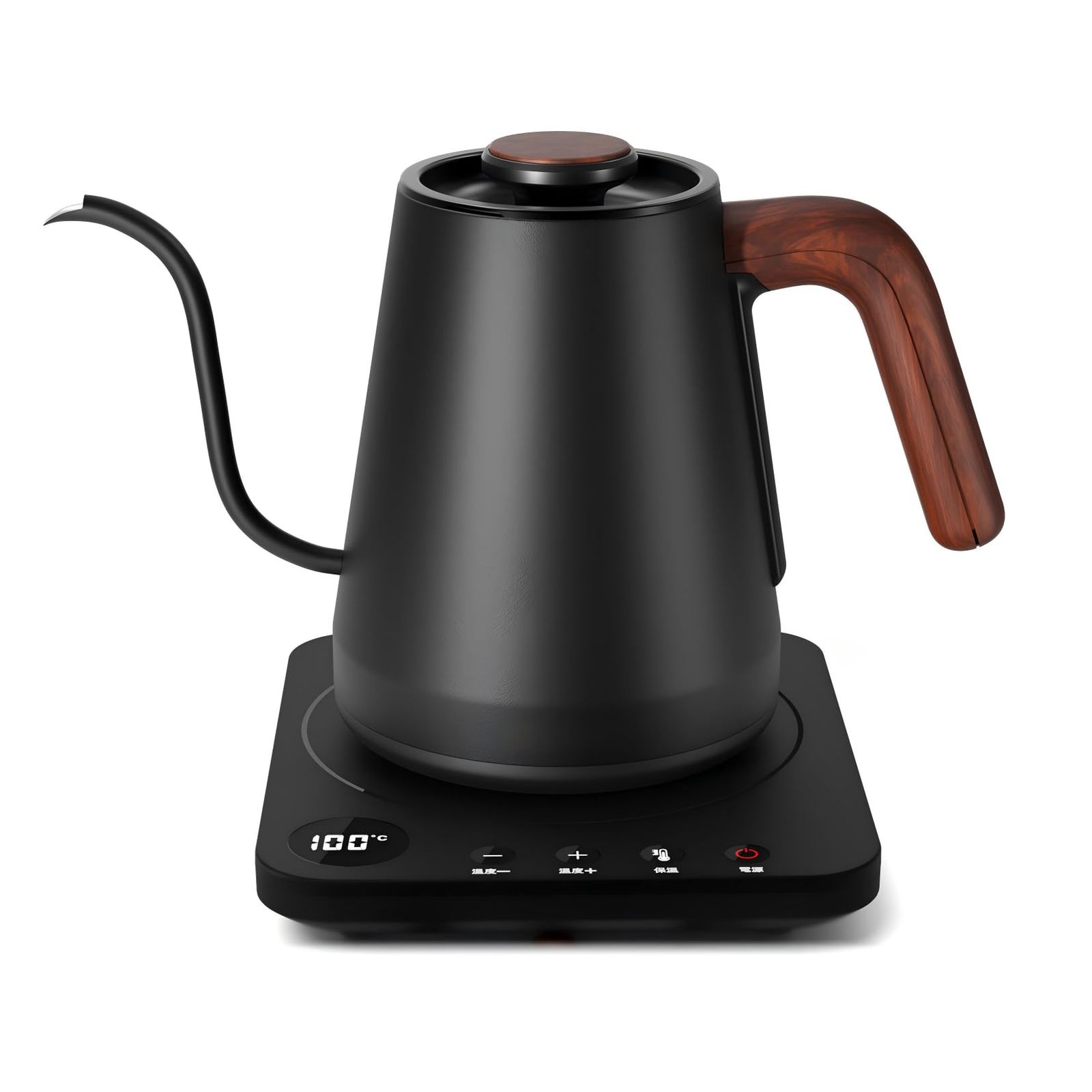 電気ケトル コーヒー HAGOOGI ハゴオギ ドリップケトル 1.0L 1200W コーヒーポット 温度調節 1℃単位 |保温機能|空焚き防止|通知音オン オフ|PSE認証済み 細口 紅茶 お茶 クリスマス 新年 プレゼント用 ドリップ ポット 木…