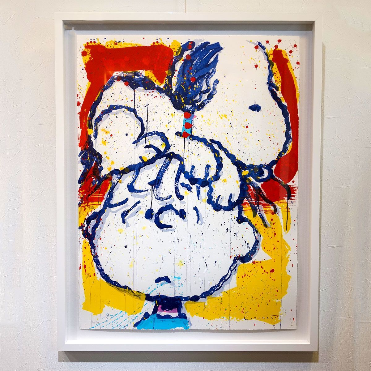 真作【トム・エバハート】スヌーピー（リトグラフ）