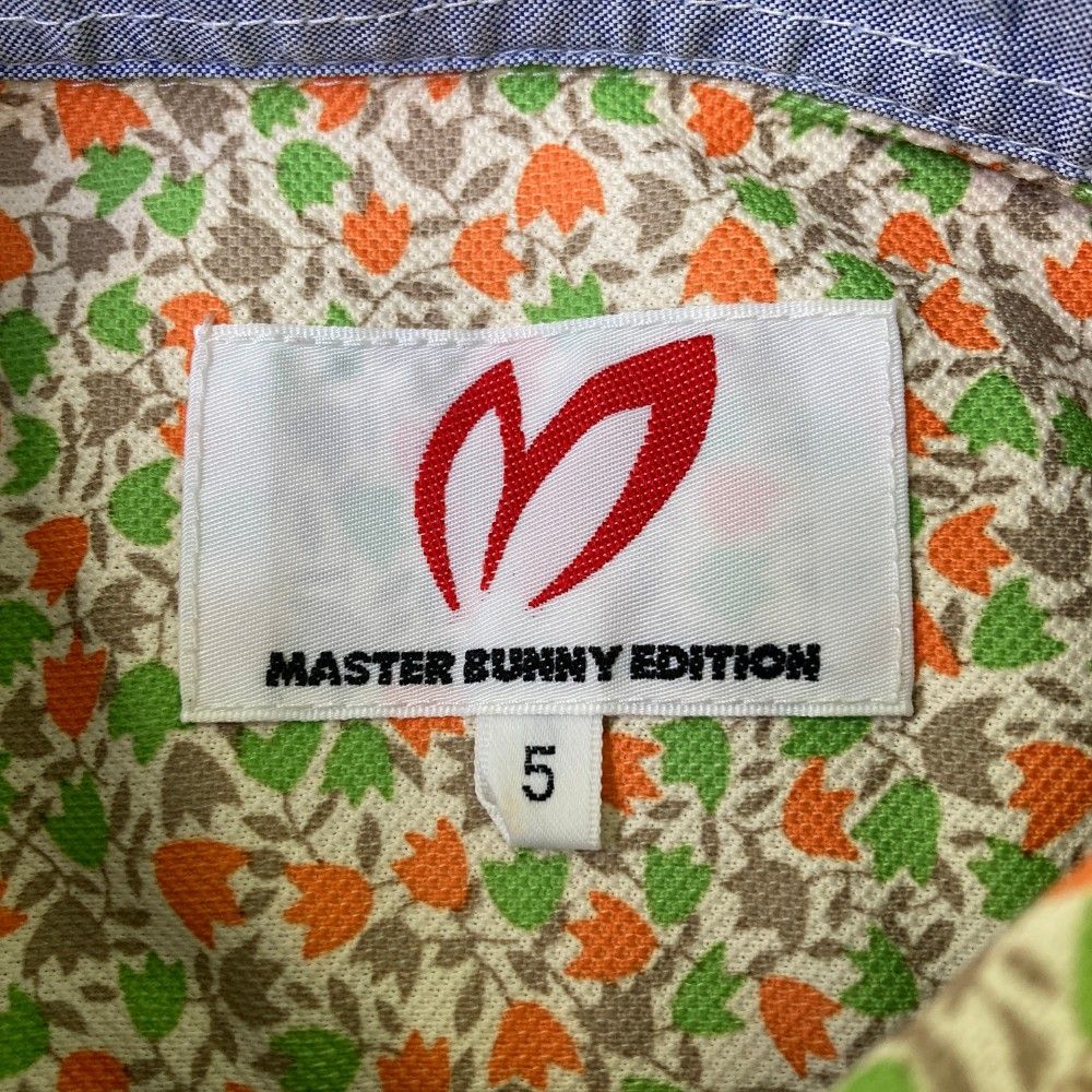 サイズ：5 MASTER BUNNY EDITION マスターバニーエディション  半袖ポロシャツ 花柄 ベージュ系 [240101430763] ゴルフウェア メンズ ストスト MASTER BUNNY EDITION マスターバニーエディション 半袖