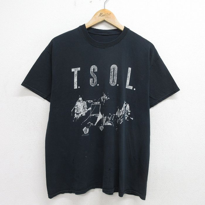 L/古着 半袖 ビンテージ ロック バンド Tシャツ メンズ 00s TSOL  