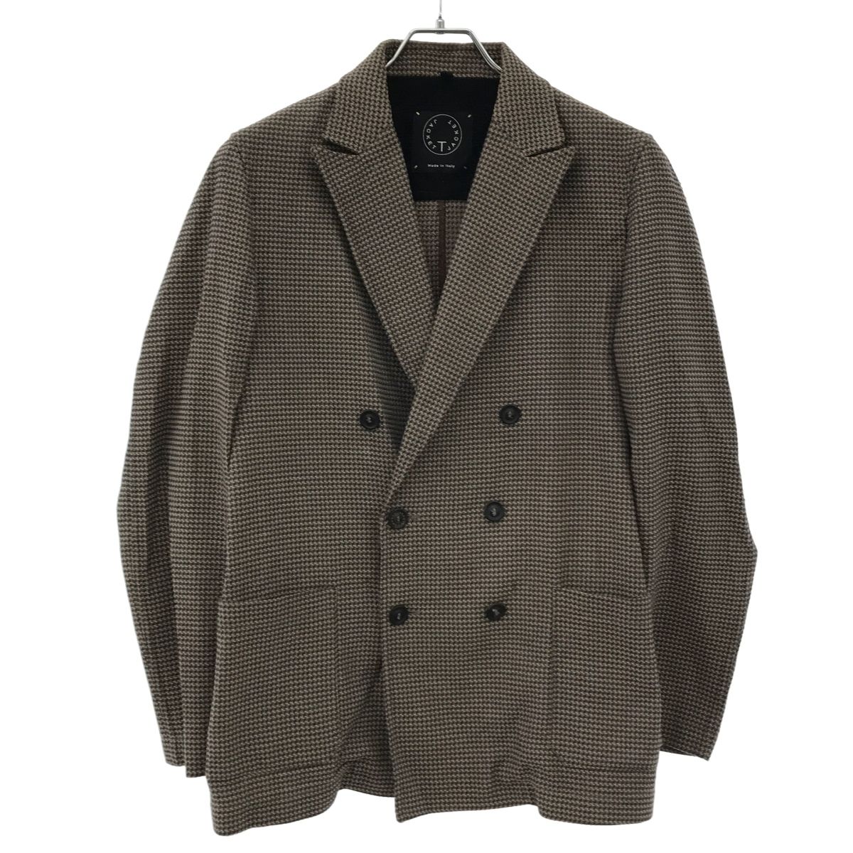 T-JACKET ティージャケット サマーニットジャガードダブルテーラード 