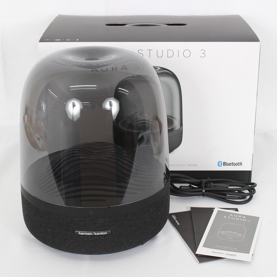 Harman Kardon AURA STUDIO 3 Wireless Bluetoothスピーカー ブラック ハーマンカードン オーラスタジオ 本体