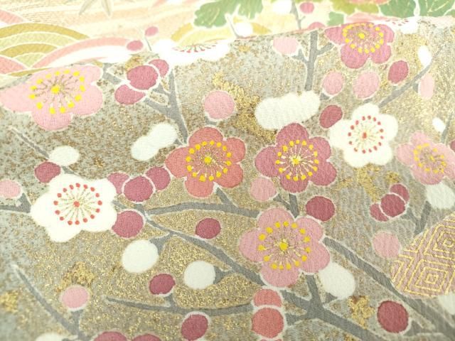 平和屋着物○京友禅の第一人者 松井青々 訪問着 雪輪吉祥花文 暈し染め