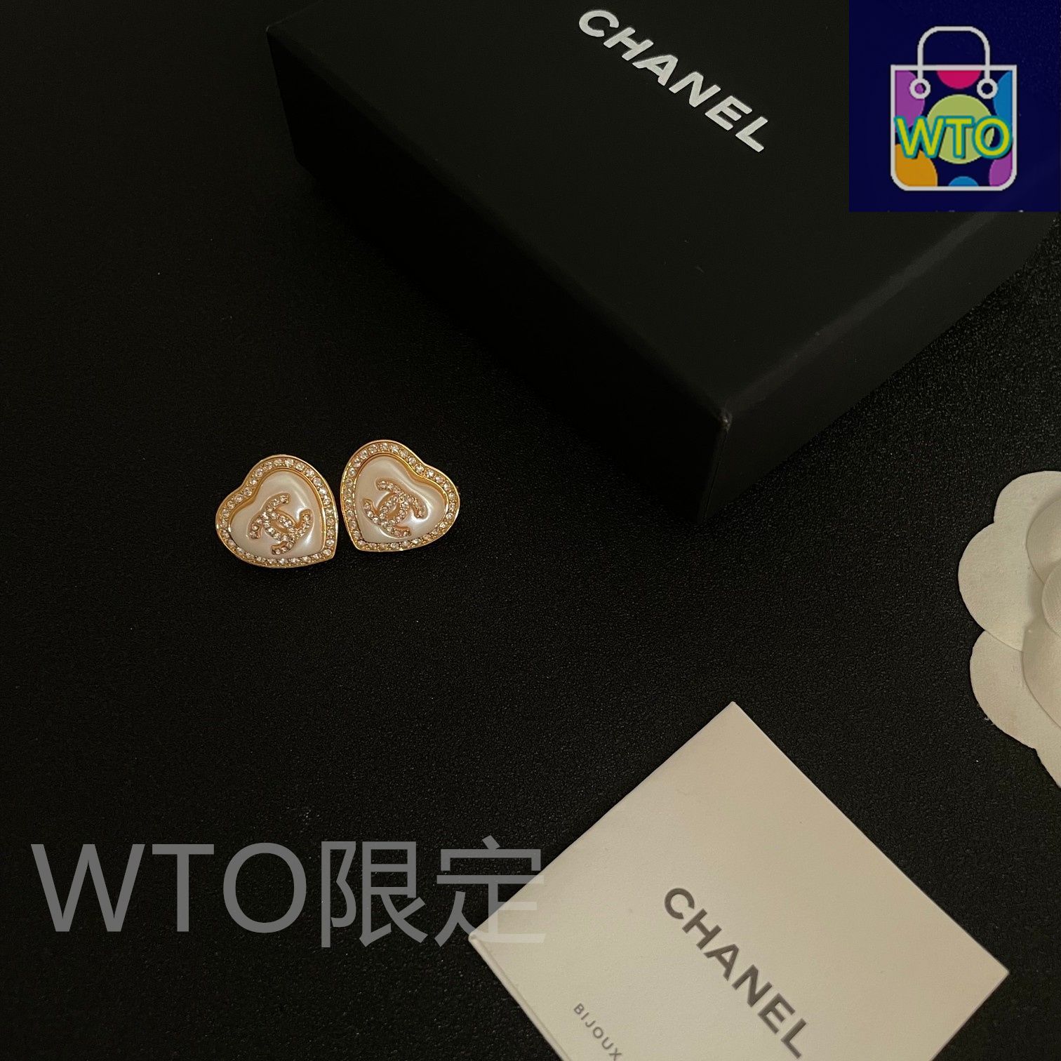 CHANEL ビンテージ♡ピアス 希少品！CHANEL♡チェーンピアス ハート ヴィンテージ ピアス