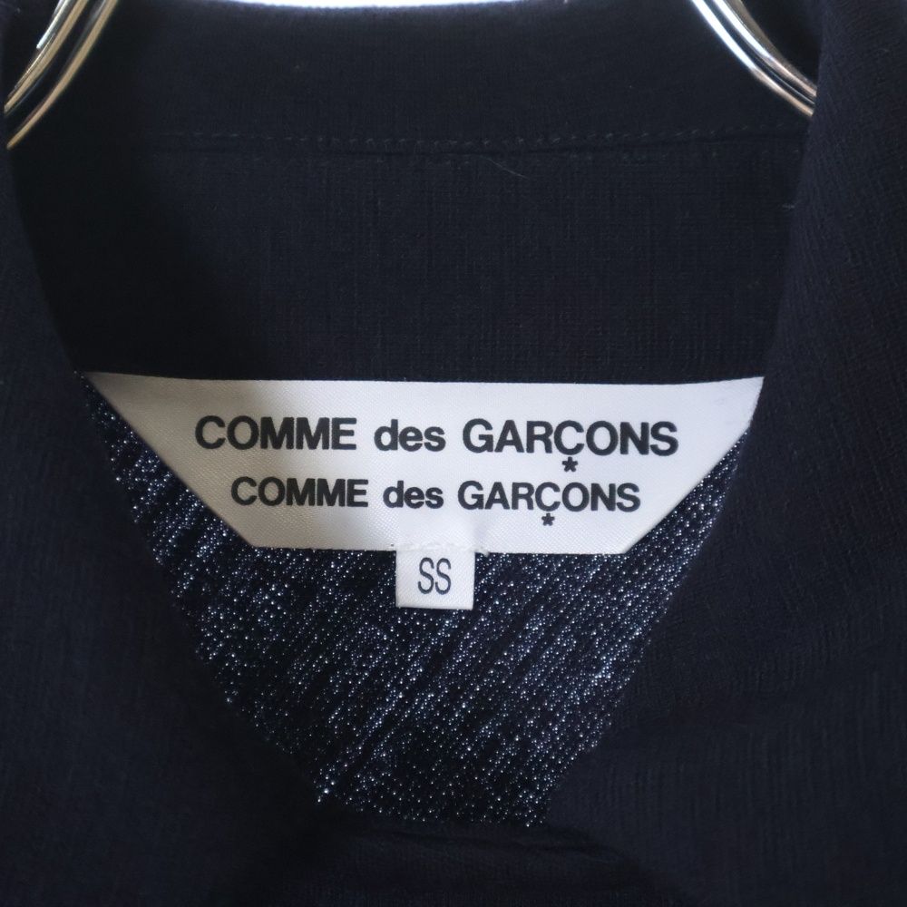 美品COMME des GARÇONS ネイビー ダブルブレストジャケット SS COMME des GARCONS COMME des GARCONS (コムデギャルソン