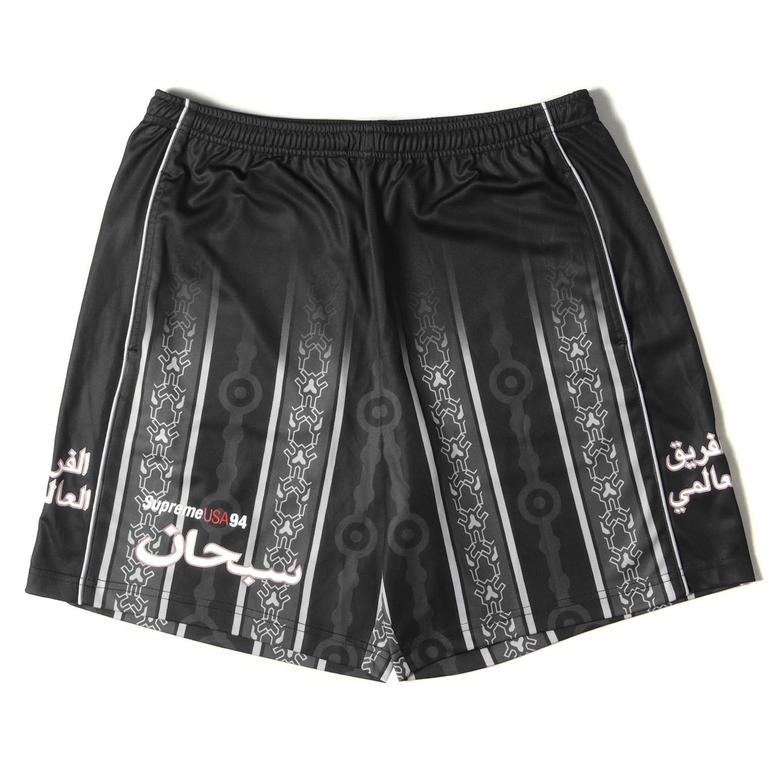 新品同様 Supreme シュプリーム パンツ アラビックロゴ サッカー 