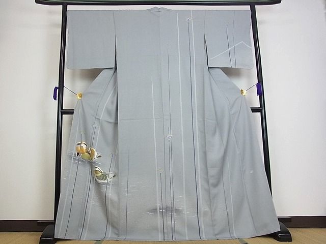 平和屋本店□極上 人間国宝 羽田登喜男 TOKIOetTOKI 訪問着 鴛鴦
