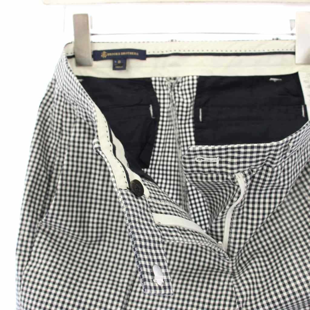 BROOKS BROTHERS ビッグサイズW38・100cm チェック柄パンツ ウール タータンチェック プリーテッド トラウザーズ PLT